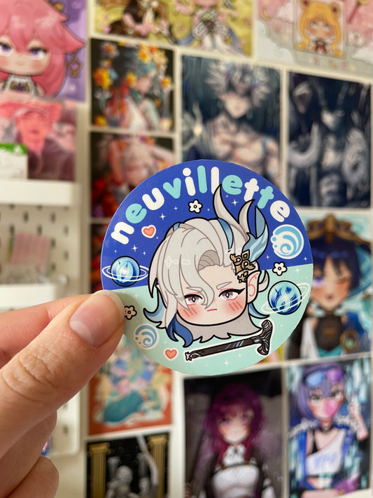 Neuvillette Vinyl Sticker