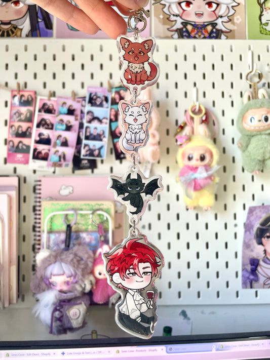 LAST CHANCE Trash of the Counts Family Linking Keychain