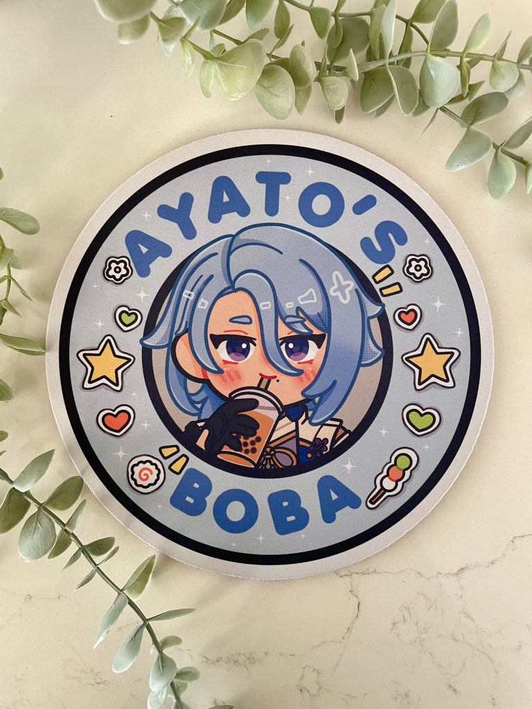 Ayato’s Boba Round Mousepad