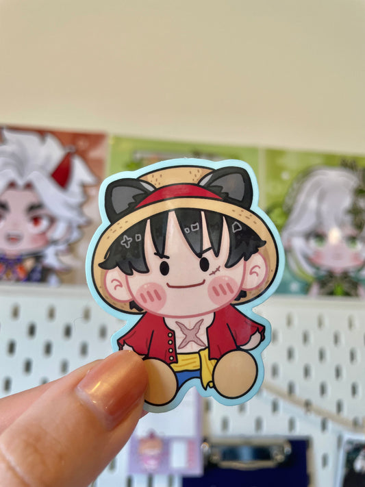 Pirates Kitties Vinyl Stickers