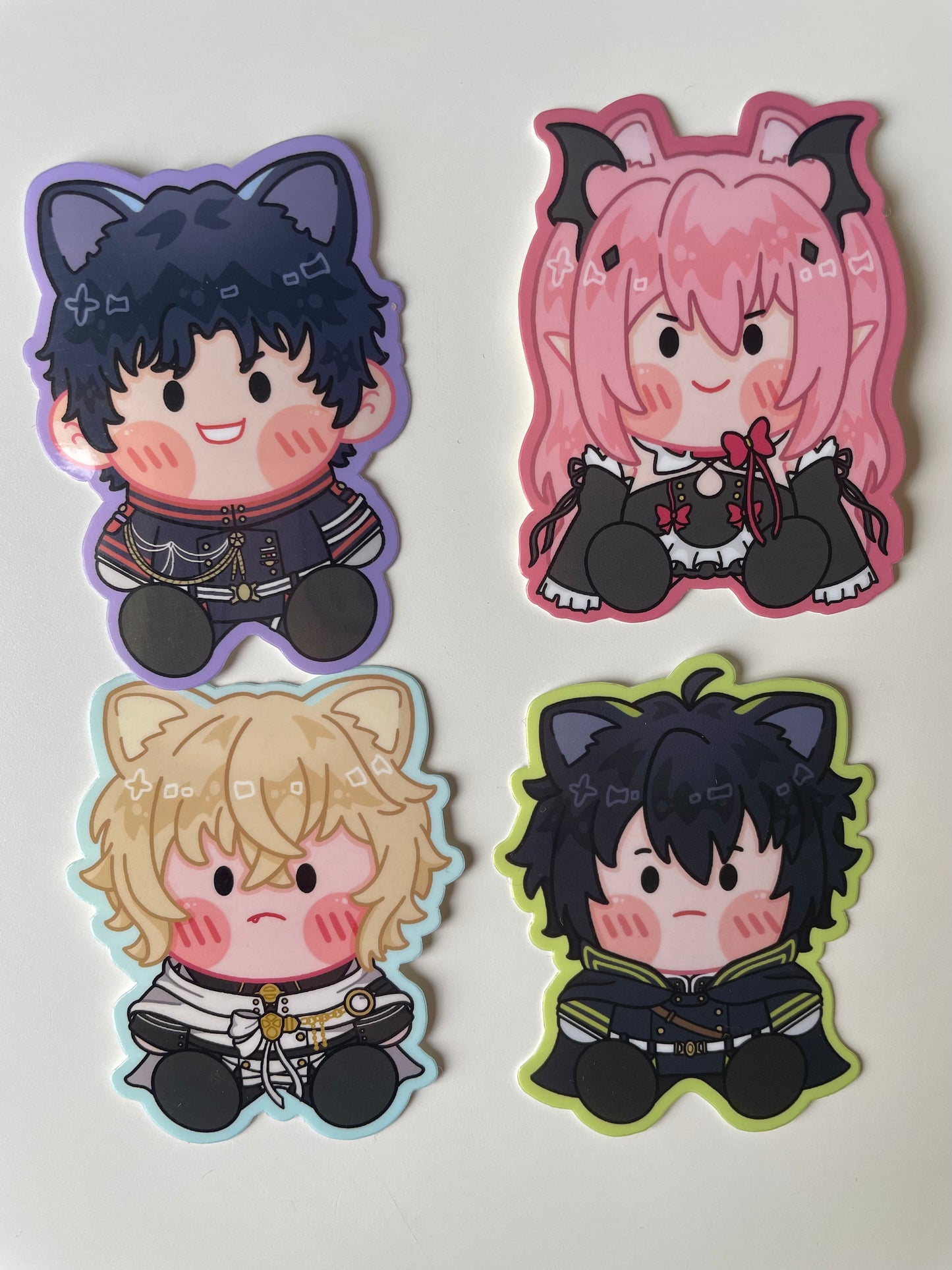 Seraph Kitties Vinyl Stickers