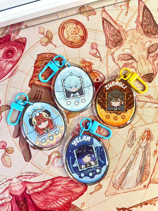 LAST CHANCE Mini Genshin Tamagotchi Keychains