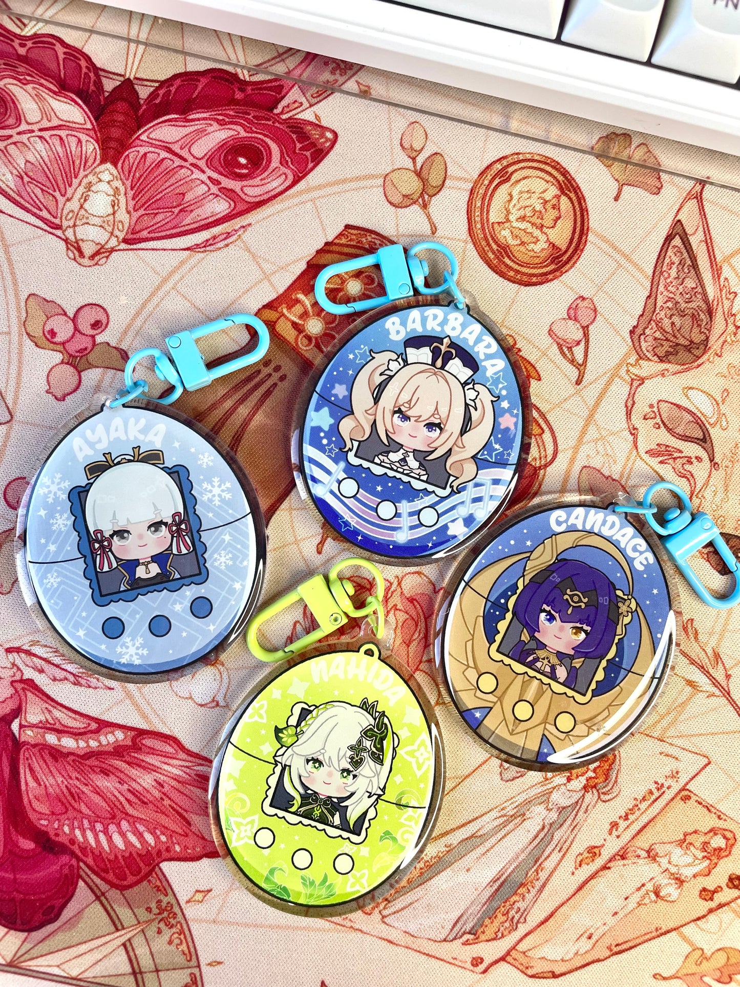 LAST CHANCE Genshin Tamagotchi Keychains
