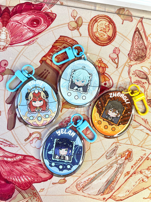 LAST CHANCE Mini Genshin Tamagotchi Keychains