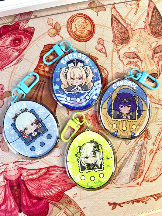 LAST CHANCE Genshin Tamagotchi Keychains
