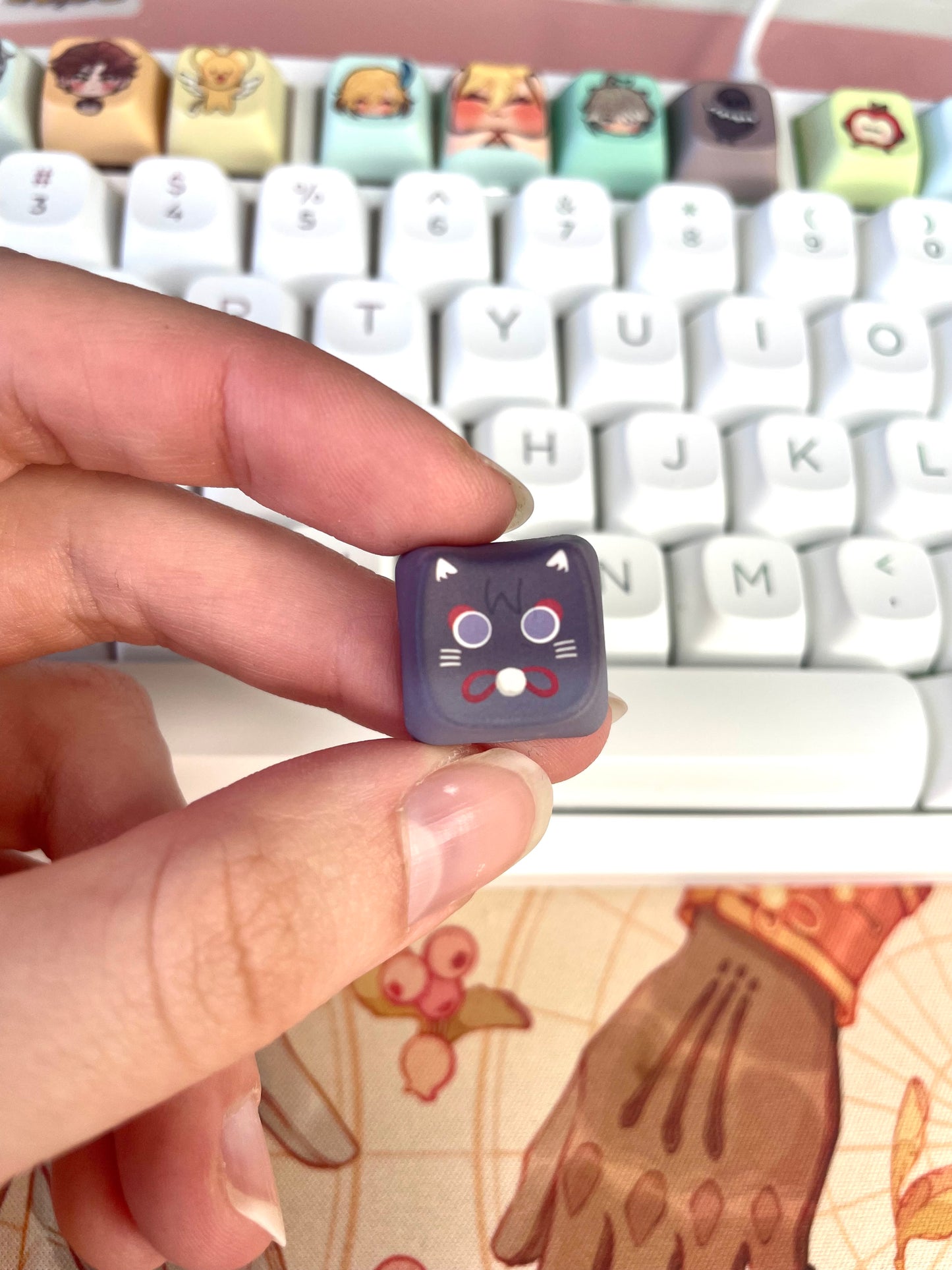 Scarameow Genshin Keycap