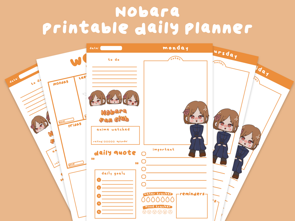 Nobara Printable Planner