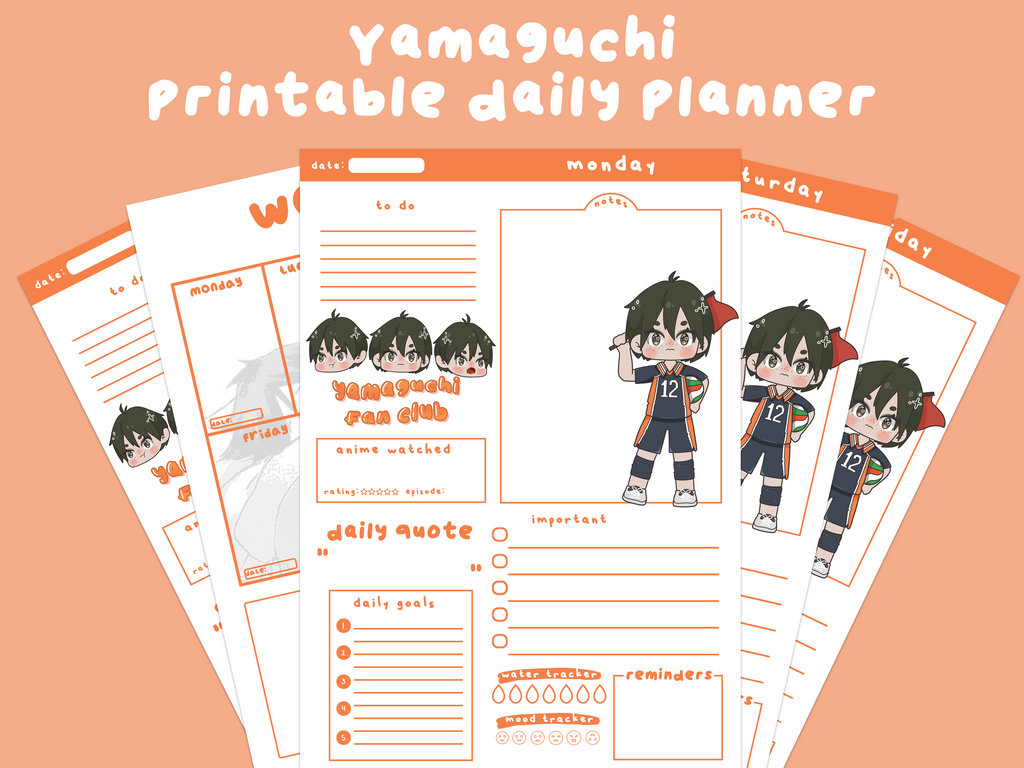 Yamaguchi Printable Planner