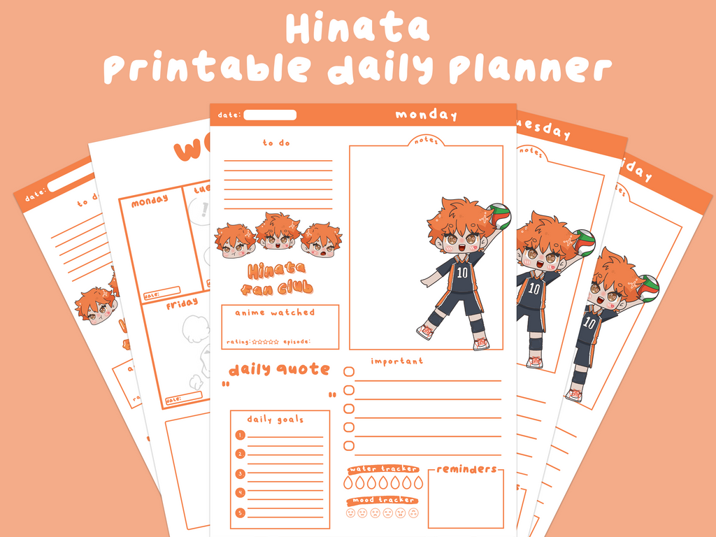 Hinata Printable Planner
