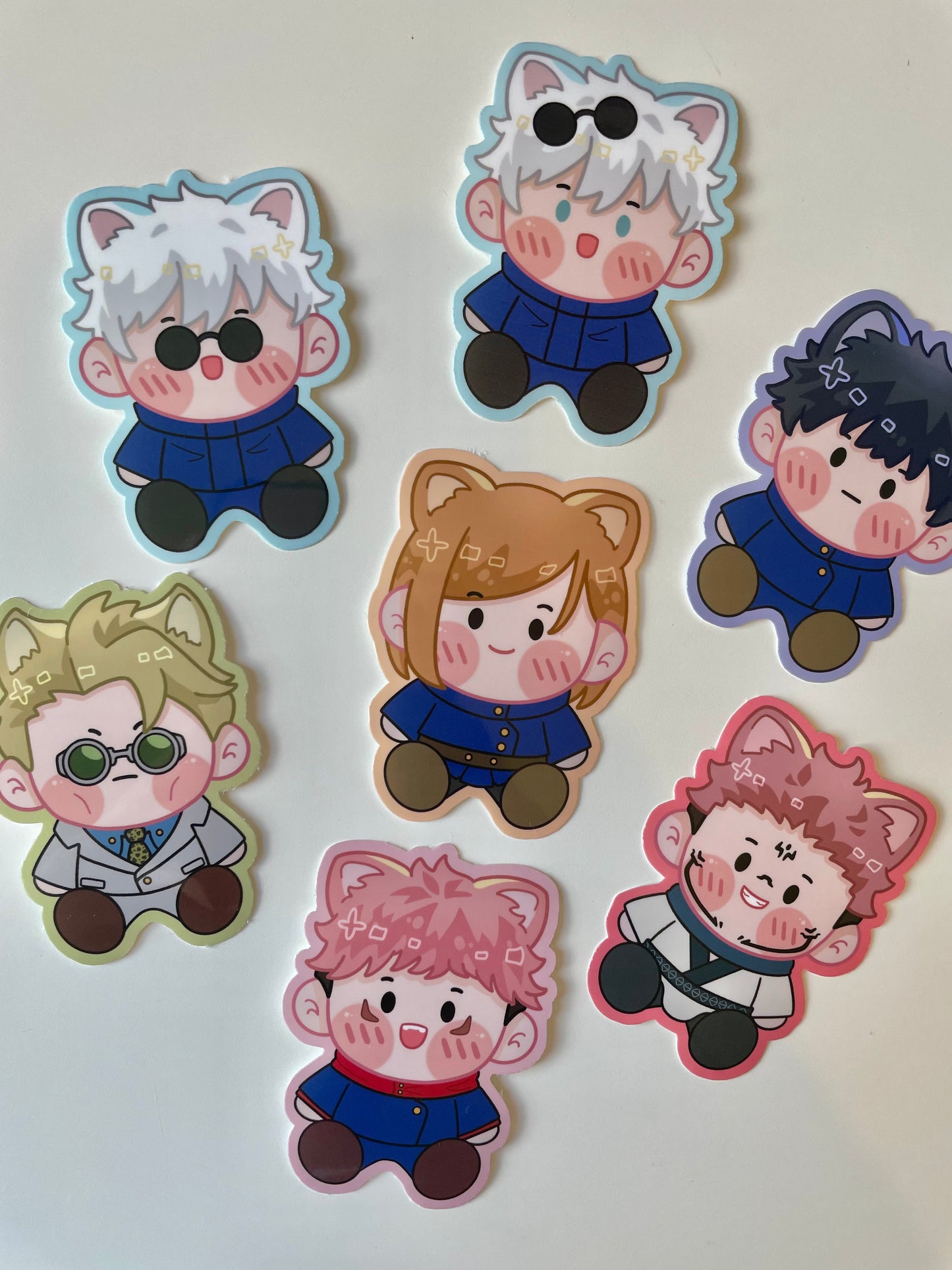 JJK Kitties Vinyl Stickers