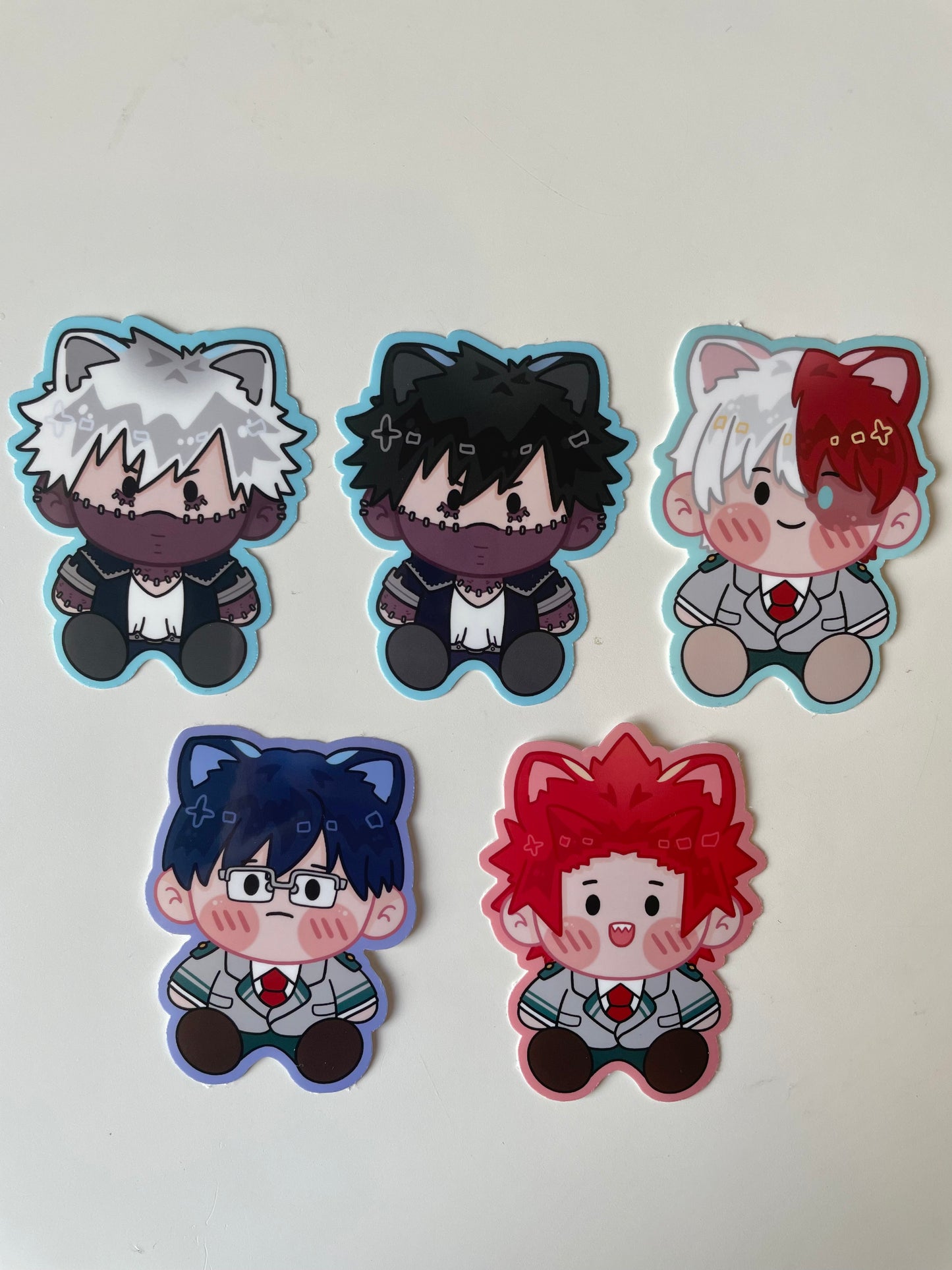 MHA Kitties Vinyl Stickers