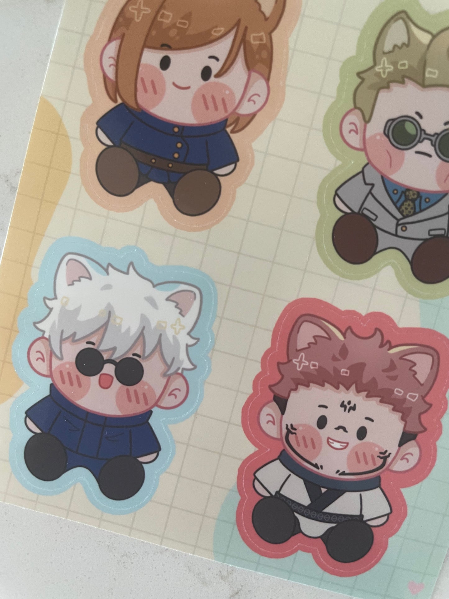 Jujutsu Kaisen Kitties Sticker Sheet