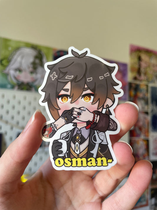 “Osman-“ Zhongli Vinyl Sticker