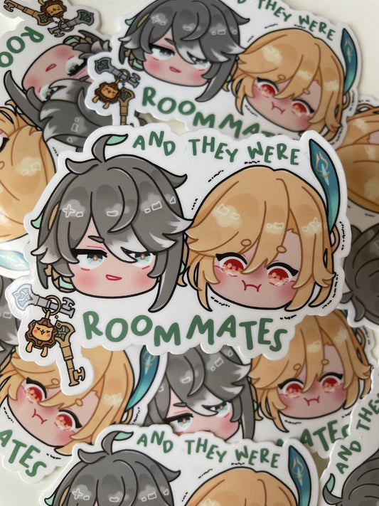 And They Were Roommates AlHaitham Kaveh Vinyl Sticker