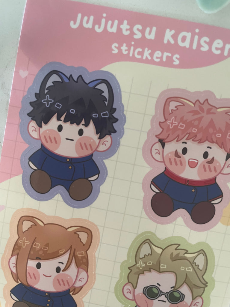 Jujutsu Kaisen Kitties Sticker Sheet