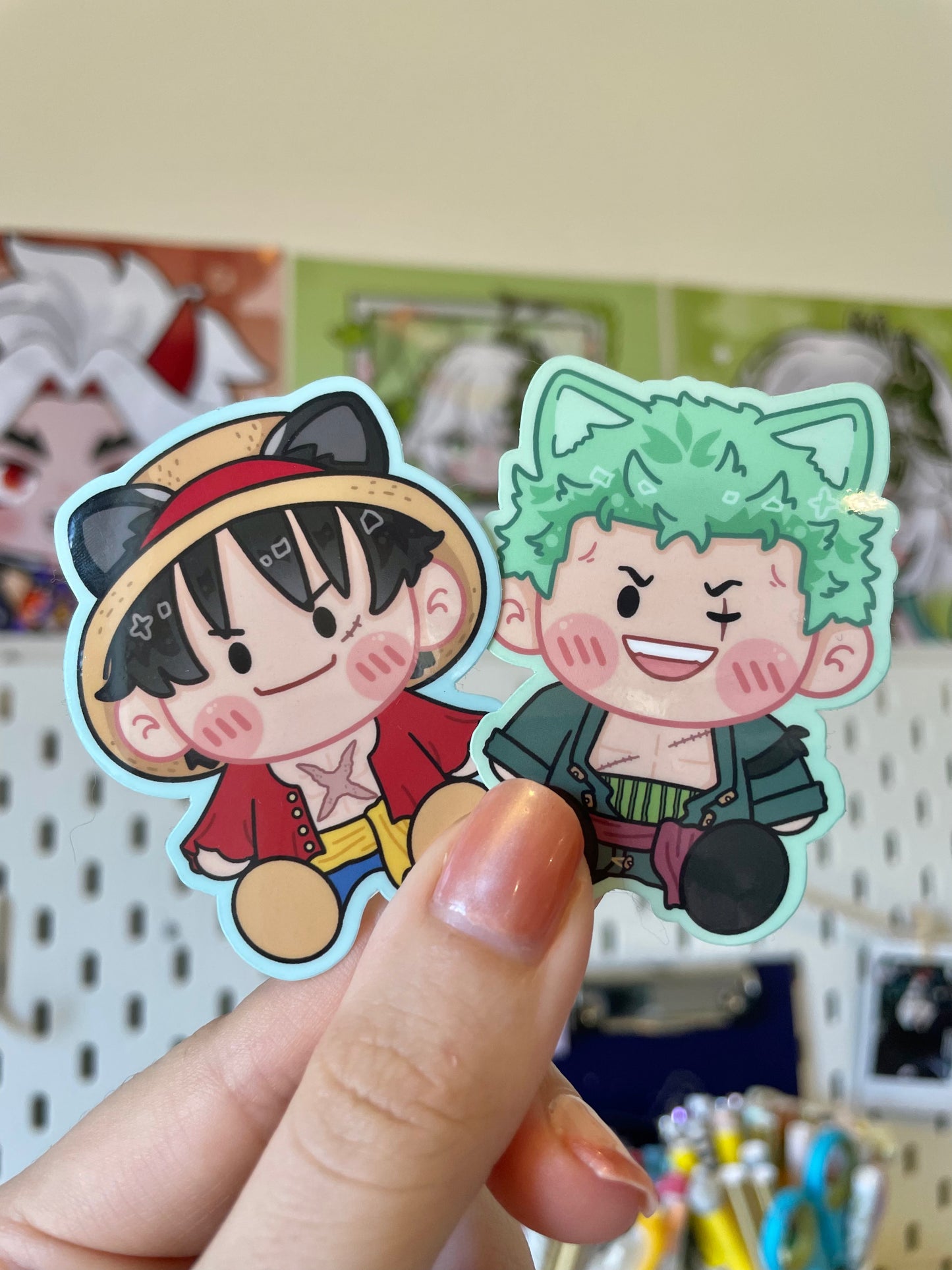 Pirates Kitties Vinyl Stickers