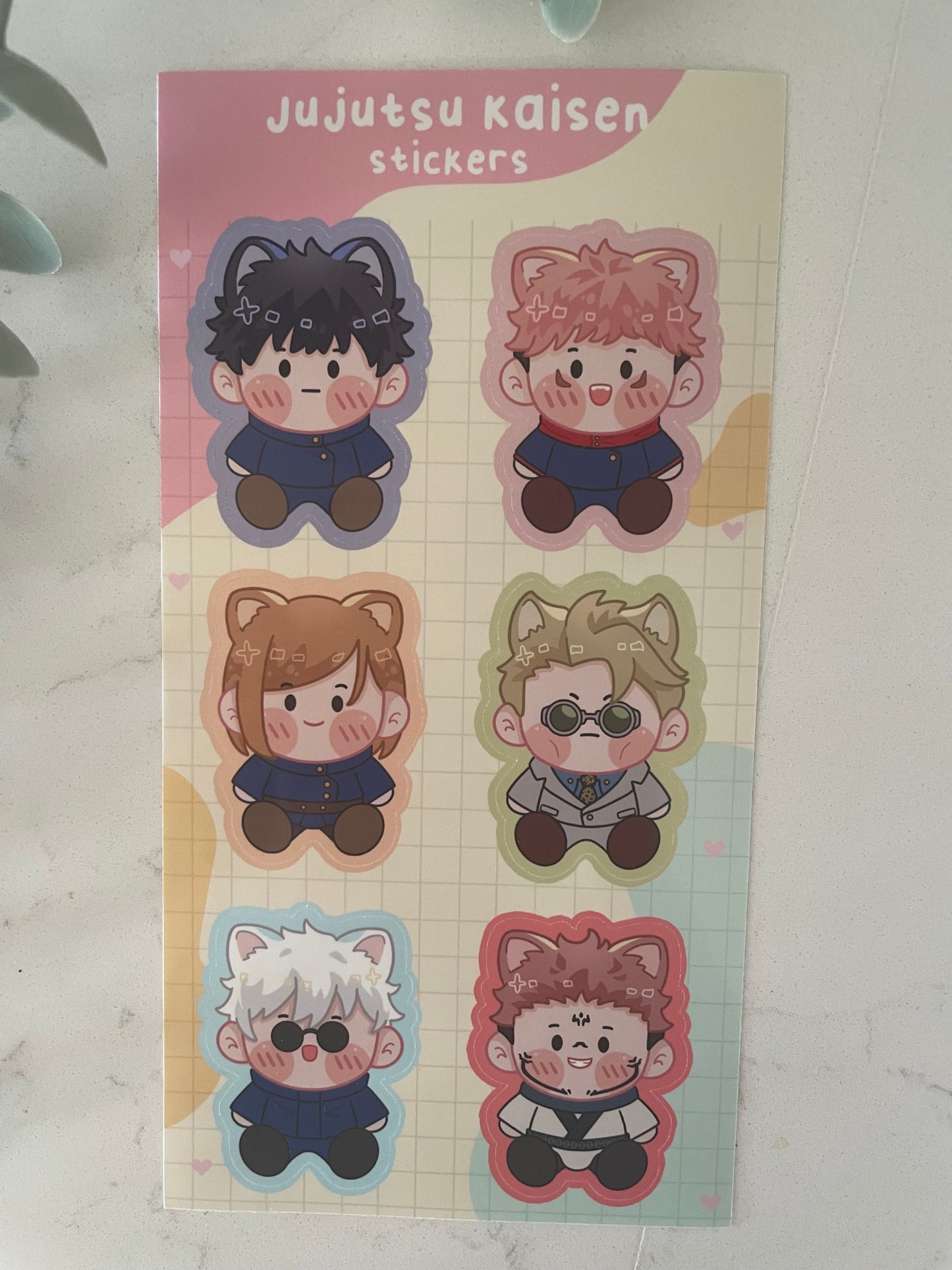 Jujutsu Kaisen Kitties Sticker Sheet