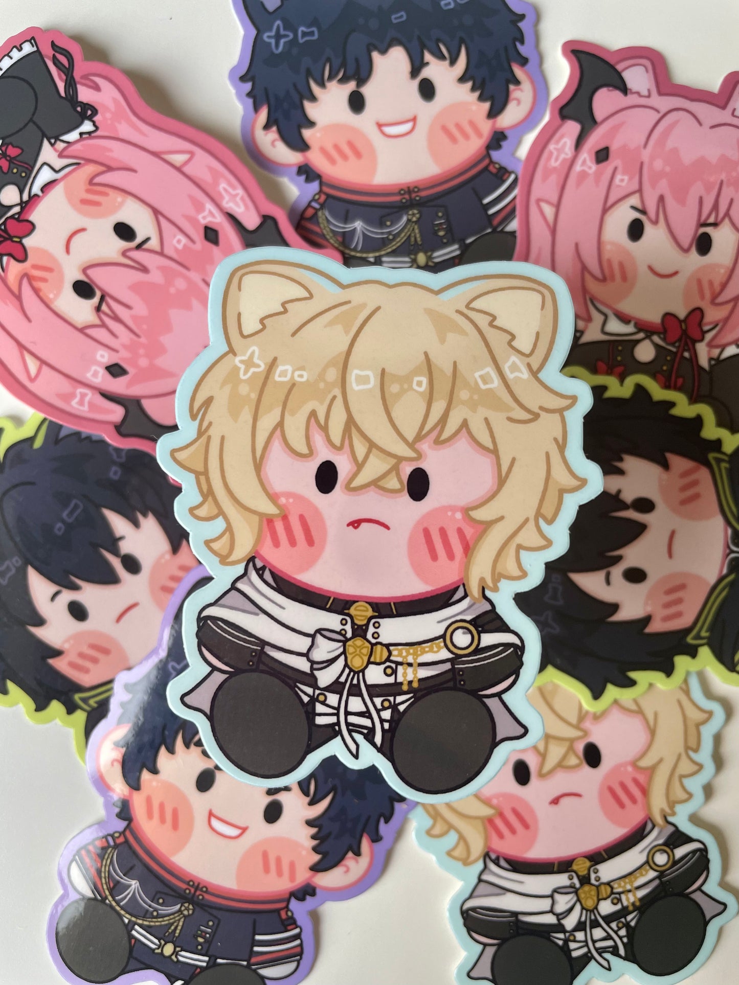 Seraph Kitties Vinyl Stickers