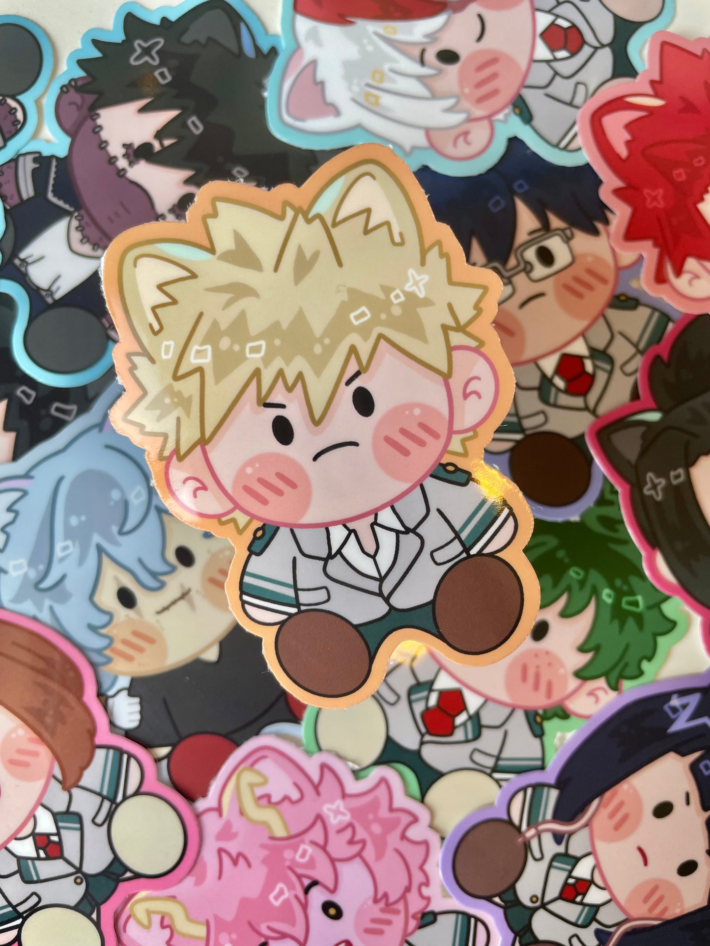 MHA Kitties Vinyl Stickers