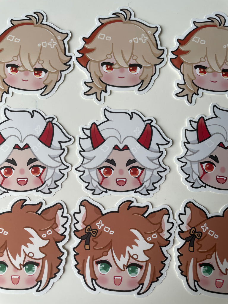 Inazuma Character Stickers