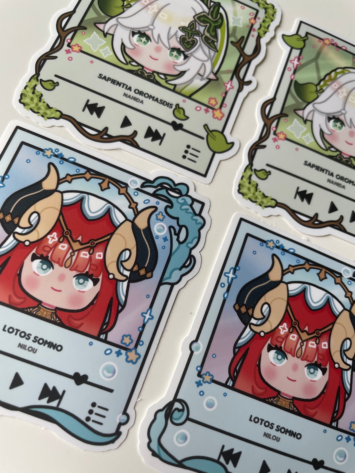 Genshin Playlist Polaroid Sticker