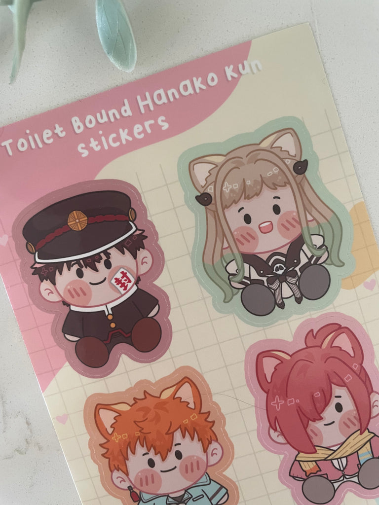 Toilet Bound Hanako-Kun Kitties Sticker Sheet