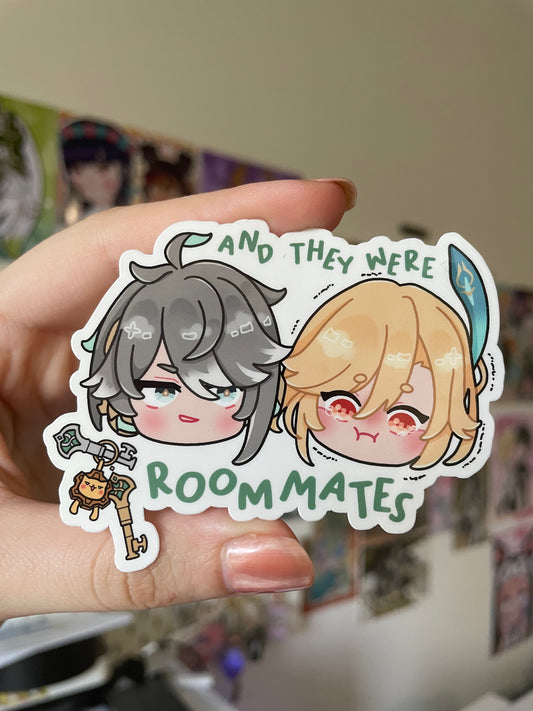 And They Were Roommates AlHaitham Kaveh Vinyl Sticker