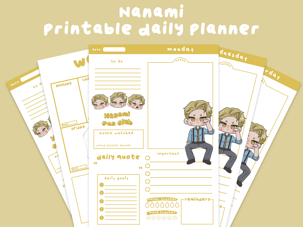 Nanami Printable Planner