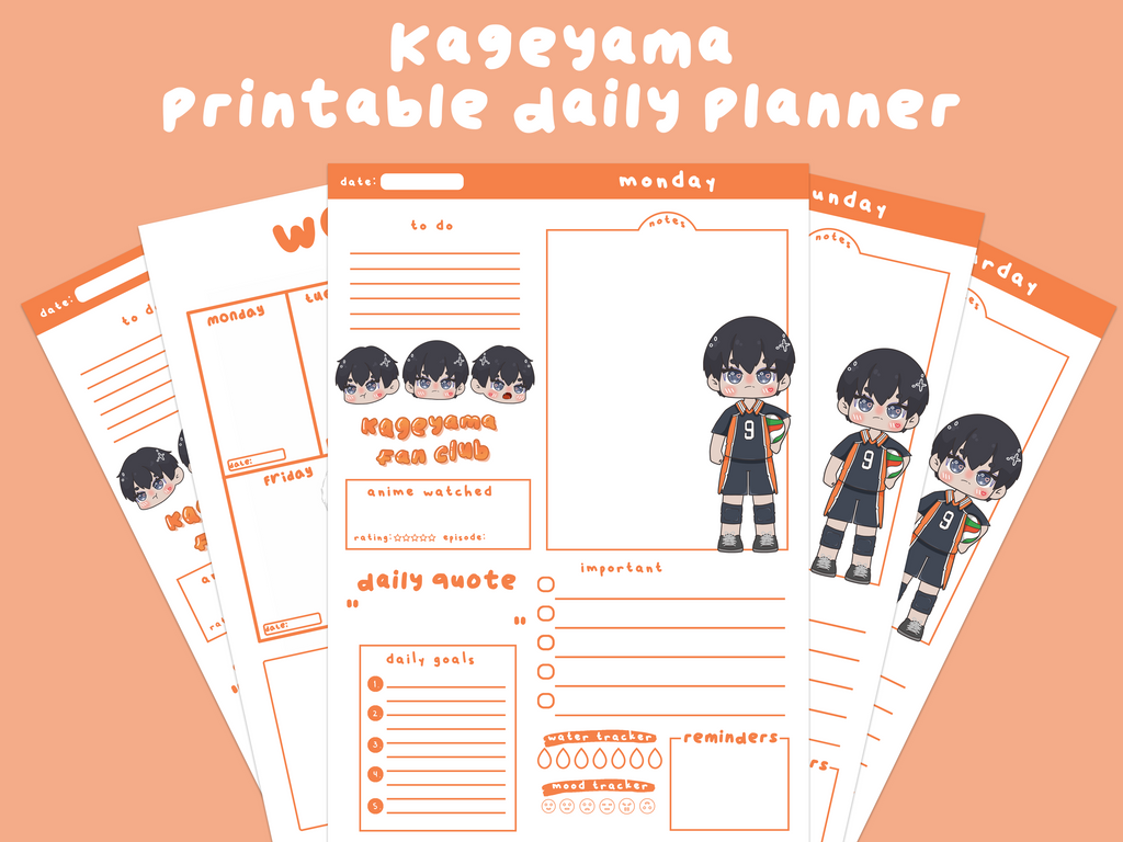 Kageyama Printable Planner